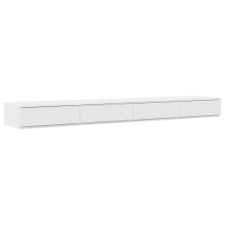 Szuflady do łóżka Białe 200x36,5x16,5 cm Z drewna inżynieryjnego