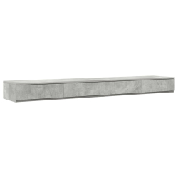 Szuflady pod łóżko Szary Beton 200x36,5x16,5 cm Drewno inżynieryjne