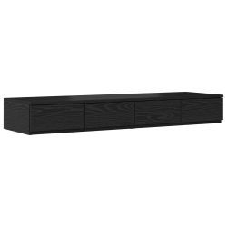 Szuflady łóżka  Czarny 120x36.5x16.5 cm Drewno inżynieryjne