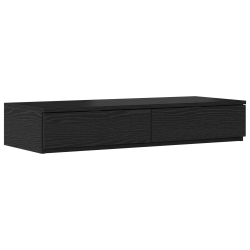 VidaXL Szuflady pod łóżko Czarne 75x36,5x16,5 cm z drewna inżynieryjnego