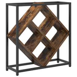 Stojak na wino  dąb dymiony 51x18x52,5 cm z litego drewna