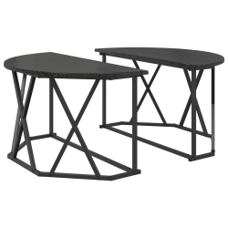 Stolik kawowy Czarny Dąb 80x80x42 cm z płyty wiórowej