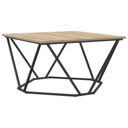 Stolik kawowy  Sonoma dąb 80x80x45 cm z materiału drewnopochodnego