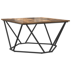 Stolik kawowy  Dąb dymiony 80x80x45 cm z drewna inżynieryjnego