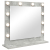 Lustro toaletowe  z oświetleniem LED Szary beton 60x55x18 cm