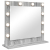 Lustro toaletowe  z oświetleniem LED Szare Sonoma 60x55x18 cm