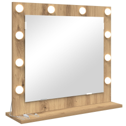 Lustro toaletowe  z oświetleniem LED Artisan Oak 60x55x18 cm