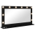 Lustro toaletowe  z oświetleniem LED czarne dąb 100x55x18 cm