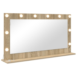 Lustro Toaletowe  Sonoma Oak MDF, Szkło 100 x 55 x 18 cm