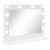 Lustro toaletowe  z lampkami LED Białe 60x45x18 cm