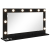 Lustro toaletowe z oświetleniem LED dąb czarny 80x45x18 cm