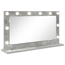 Lustro toaletowe  Szare betonowe Beton 80 x 45 x 18 cm Lustro