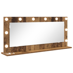 Lustro toaletowe  z podświetleniem LED Stare drewno 100x45x18 cm