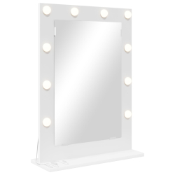 Lustro toaletowe  z oświetleniem LED Białe 70x50x18 cm