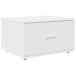 Szuflada  z kółkami Biała 55x45x33.5 cm z materiału kompozytowego