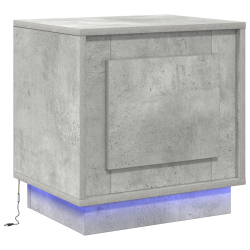 Szafka nocna  z oświetleniem LED w kolorze betonu 44x34,5x45 cm