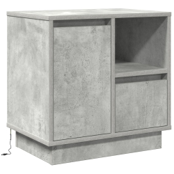 Szafka nocna  z LED Betonowy Szary 50x34,5x50 cm