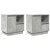 Szafki nocne z LED 2 szt Concrete Grey 50x34,5x50 cm
