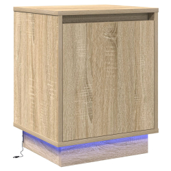Szafka nocna  z oświetleniem LED Sonoma Oak 39x34,5x50 cm