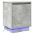 Stolik Nocny  z Oświetleniem LED Szary Beton 39x34.5x50 cm