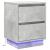 Szafka nocna  z LED-ami Beton Szary 39x34,5x50 cm