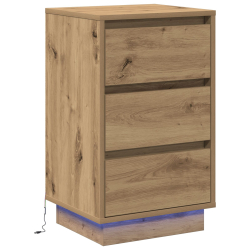Szafka nocna  z LED Artisan Oak 39x34.5x65 cm Drewno inżynieryjne