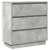 Szafka nocna z LED Szary beton 71x34,5x75 cm Drewno inżynieryjne