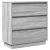 Szafka nocna z LED Szary Sonoma 71x34,5x75 cm z płyty wiórowej