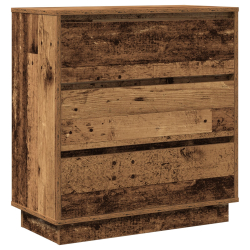 vidiaXL Szafka Nocna z LED Stare Drewno 71x34,5x75 cm Drewno Inżynieryjne