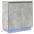 Szafka z LED Szary beton 71x34,5x75 cm Drewno inżynieryjne