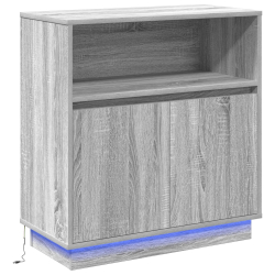Szafka  z LED Szary Sonoma 71x34,5x75 cm Materiał drewnopochodny