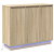 Komoda z LED Sonoma Oak 90x32x75 cm z Drewna Inżynieryjnego