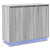 Szafka z LED Szary Sonoma 90x32x75 cm Drewno inżynieryjne