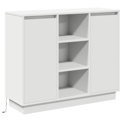 Szafka  z LED Biała 90x32x75 cm wykonana z materiału kompozytowego