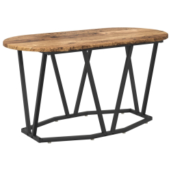 Stolik kawowy z starego drewna 80x40x40,5 cm, z materiału kompozytowego i metalu