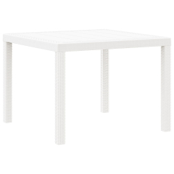 Stół ogrodowy  Biały 100x100x73 cm z Polirattanu