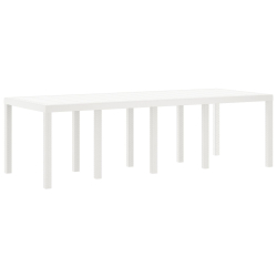 Stół ogrodowy Biały 250x100x73 cm z polirattanu