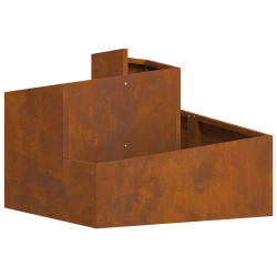 Donice i doniczki Stal corten Średnia Trwała Donica metalowa