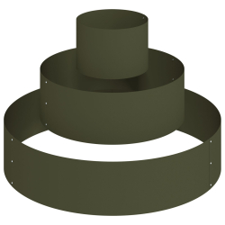 Metalowa Donica Stal/Oliwkowa Ø 90 cm Modułowa Okrągła