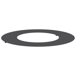 Metalowy Pierścień Donicy Czarny Metal 70 cm średnicy