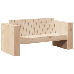 Sofa ogrodowa  2-osobowa 134x60x62 cm z litego drewna sosnowego