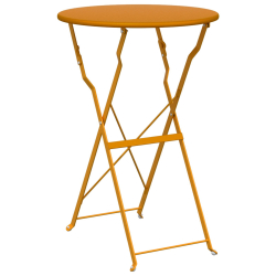Stolik bistro  Musztardowy Ø50x71 cm Stal malowana proszkowo