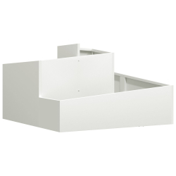Donica Biała 80x80x50 cm Stal zimnowalcowana