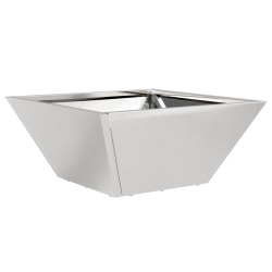 Donica Metalowa Stal nierdzewna 35 x 35 x 15 cm Donica metalowa