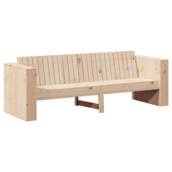 Sofa ogrodowa  3-osobowa Naturalna Lite drewno sosnowe Średnia