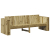 Sofa ogrodowa  3-osobowa 185.5x60x62 cm z impregnowanego drewna sosnowego