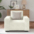 Sofa Fotel Kremowy 60 cm Aksamit
