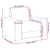 Sofa Fotel Kremowy 60 cm Aksamit