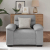 Sofa Fotel Cloud Grey 60 cm Tkanina