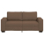 Sofa 2-osobowa, brązowa, 140 cm, tkaniną